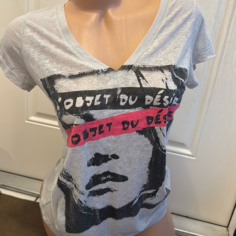 express tshirt tee size M medium semi sheer